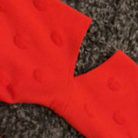 JOY lab orange sweatshirt. Cold elbow!  Polka dot - Picture 3 of 3